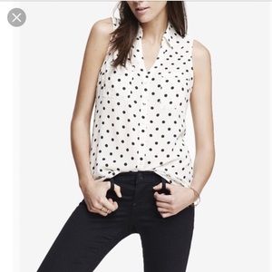 Express sleeveless Portofino blouse sz M